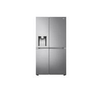 LG GSLV90PZAD Frigorifero Side-by-Side Americano Total No Frost, 635 l, Wi-Fi, Tecnologia Door & Linear Cooling, Dispenser Acqua e Ghiaccio con Allaccio, Igienizzazione UVnano, Inox