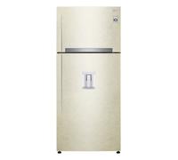 LG - GTF744SEPED Frigorifero doppia porta, Classe E, 509L, Wi-Fi, Dispenser acqua, Sabbia