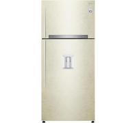 LG - GTF744SEPED Frigorifero doppia porta, Classe E, 509L, Wi-Fi, Dispenser acqua, Sabbia