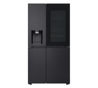 LG InstaView GSXE91EVAD Frigorifero Side-by-Side Door-in-Door, Classe D, 628L, Wi-Fi, Senza allaccio, UVnano, Black Steel