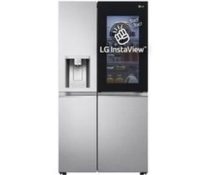LG InstaView™ | Linear Cooling™ | DoorCooling ™ | UV Nano™ | Fresh Balancer™ | ThinQ™ Frigorifero Side-by-Side 635L, Acciaio, E, - GSXV90MBAE Acciaio