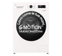 LG Lavasciuga 9/5kg Serie X1 Classe A/E 6 Motion Direct Drive, Wi-Fi, 1400 giri, Lavaggio Allergy Care Bianca - W4NX1095NWB Essence White (Glossy)