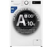 LG Lavatrice 10kg AI DD™ Serie R3 Classe A-10% 1400 giri, Lavaggio a vapore, Allergy Care, Inverter Direct Drive White - F4R3010NSWB Bianco