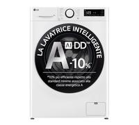 LG F2R3S08NSWB Lavatrice 8kg AI DD, Classe A-10%, 1200 giri, Vapore, AI Wash
