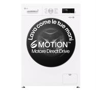 LG F4NX1009NWB Lavatrice smart 9kg, Classe A, 1400 giri, 6 Motion, Allergy Care, Bianca