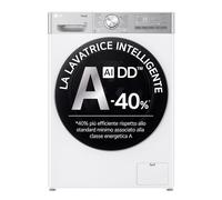 LG F4R9009TPWC Lavatrice 9kg AI DD, Classe A-40%, 1400 giri, TurboWash, Vapore