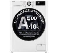 LG - Lavatrice Slim F2R7S09TSWC Serie R7 AI DD TurboWash 360 9 Kg Classe A Centrifuga 1200 giri
