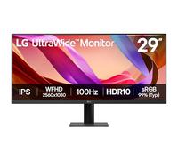 LG Monitor UltraWide 29U511A - UWFHD 1080p IPS 29", 100Hz, 5ms GtG, HDR10, display da ufficio e desktop, modalità lettore e sfarfallio, risparmio energetico intelligente, DisplayPort, HDMI, nero