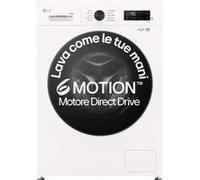 LG Motore Inverter Direct Drive™ | Steam™ | ThinQ™ Lavasciuga 9kg, 5kg, Bianca, A,E, Nuovo design essenziale | Allergy Care - W4NX1095NWB Essence White (Glossy)