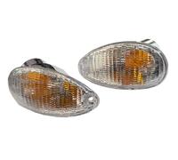 LG-MOTORS POWER ENGINEERING RP 293 BI DX + SX - COPPIA FRECCE POSTERIORI BIANCHE COMPLETE ET2 / ET4 125 150 1999-2004