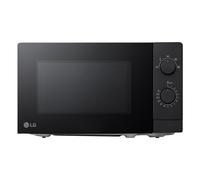 LG MS2082F Microonde, 20 litri, 700 W, Nero, 44,5 x 25,8 x 34,5 cm, Controllo Meccanico, 5 Livelli di Potenza