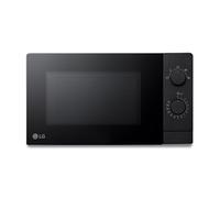 LG MS2082F Microonde, 20 litri, 700 W, Nero, 44,5 x 25,8 x 34,5 cm, Controllo Meccanico, 5 Livelli di Potenza