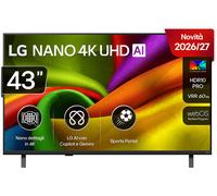 LG NANO 4K UHD AI NU85 43NU850B6LA TV LED, SMART TV, 43 ", Processore a7 Gen9, Charcoal Black