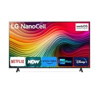 LG NanoCell 55'', Serie 81 2024, 55NANO81T6A, Smart TV 4K, Processore α5 Gen7, 20W, 3 HDMI, Filmmaker Mode, Game Optimizer, Alexa, Wi-Fi, webOS 24, Telecomando puntatore