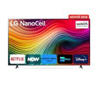 LG NanoCell 86'', 81 Series 2024, 86NANO81T6A, 4K Smart TV, α5 Gen7 Processor, 20W, 3 HDMI, Filmmaker Mode, Game Optimizer, Alexa, Wi-Fi, webOS 24, Remote Pointer,Ashed Blue [Energy Class G]