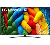 LG NanoCell AI NANO81 86 pollici, Smart TV 4K, Processore α7 Gen8, Tecnologia NanoCell, webOS con AI e telecomando puntatore AI, Filmmaker mode, Gaming con VRR 4K@60Hz, 86NANO81A6A 2025