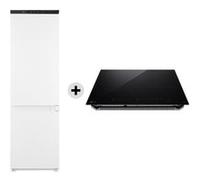 LG Offerta Kit Esclusivo: Frigorifero da incasso 233L 4 ripiani, Cerniere a scorrimento, Total No Frost, Porte reversibili + Piano cottura i Nero