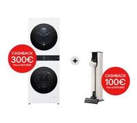 LG CordZero™ All-in-One A9T Aspirapolvere Kompressor™ 260 W, 60 min Auto-svuotamento, 2 spazzole + 2 accessori, Wi-Fi Beige - A9T-PRIME1C Calming Beige