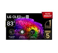 LG OLED evo AI 83 pollici Serie G6 OLED83G64LW, Smart TV 4K, Staffa a muro inclusa, Hyper Radiant Color, Reflection Free Premium, Dual AI Engine, Dolby Vision & Atmos, VRR e G-Sync 4K@165Hz, 2026