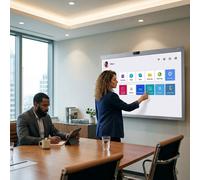 LG One:Quick Works 55CT5WN-B Display per Videoconferenze 55" 4K Display all-in-one da 55" UHD 4K con PC Windows integrato, videocamera 4K, microfoni