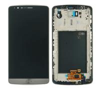 LG Optimus G3 D855 Display Lcd Touchscreen Vetro Modulo Telaio Titanio Grigio