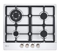 LG Piano cottura a gas 60cm Potenza 8,5kW 4 bruciatori, Termovalvole di sicurezza, Griglie in ghisa antiribaltamento Inox - CBGZ2414S Acciaio inox