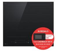 LG Piano cottura induzione 60cm Potenza 2,5 ~ 7,4kW 4 zone, 2 flex, Controlli slide indipendenti, Wi-Fi Nero Schott - CBIZ2437B Nero