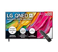 LG QNED AI 55 Pollici, Serie QNED80 2025 Smart TV 4K - 55QNED80A6A | Processore ?7 Gen8, Dynamic QNED Color, Design Super Slim, WebOS con AI, Telecomando Puntatore AI, Gaming con VRR 4K@60Hz