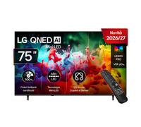 LG QNED MiniLED 75QNED70B6A TV MINI LED, SMART TV, 75 ", QLED, Processore a7 AI 4K Gen9, Charcoal Black