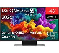 LG QNED evo AI 43QNED86B6B TV QNED, SMART TV, 43 ", Mini LED, UHD 4K, Processore α7 Gen 9 AI Processor 4K, Nero