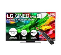 LG QNED evo AI 55 Pollici, Serie QNED86 2025 Smart TV 4K - 55QNED86A6A | Processore ?8 Gen2, Dimming Pro con MiniLED, WebOS, Telecomando Puntatore AI, Dolby Vision, Gaming VRR, FreeSync 4K@120Hz