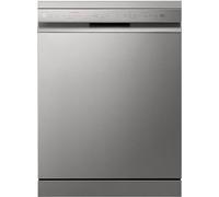 LG QuadWash DF242FPS Lavastoviglie Libera Installazione Serie 2, Classe D, 14 Coperti, 4 Bracci Irroratori, Vapore TrueSteam, EasyRack+, Dual Zone, Wi-Fi, Motore Inverter Direct Drive, Grigia