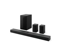 LG S70TR Soundbar TV 500W su 5.1.1 Canali con Subwoofer Wireless, Casse Posteriori Incluse, Dolby Atmos, DTS:X, Speaker Centrale Up-firing, HDMI Passthrough 4K 120Hz, AI Sound Pro