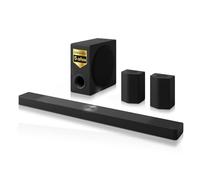 LG S95AR - Soundbar 9.1.5 con Dolby Atmos e DTS:X, 810 W di potenza, subwoofer wireless e altoparlanti posteriori, audio ad alta risoluzione (Hi-Res), Bluetooth, IA Ready, nero