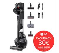 LG Aspirapolvere A9K-ULTRA1B Scopa Elettrica Senza Sacchetto Senza Filo 200W Doppia Batteria - Nero