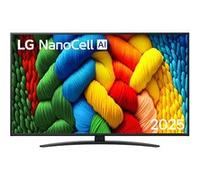 LG TV 50″ NanoCell AI NANO81 4K Smart TV 2025 - 50NANO81A6A Nero