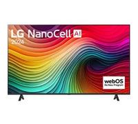 LG TV 50″ NanoCell AI Serie NANO82 4K, Processore α5 Gen7, HDR10, 20W, 3 HDMI, Game Optimizer, Wi-Fi 5, Smart TV WebOS 24 - 50NANO82T6B Nero
