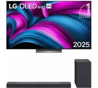LG TV 77″ OLED evo AI C5 4K Smart TV + Soundbar SC9S 3.1.3 canali, 400W Offerta Kit Esclusivo - OLED77C5E.SC9 Nero