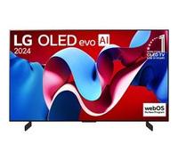 LG TV OLED evo AI Serie C4 42″ 4K, Processore α9 Gen7, Dolby Vision, 20W, 4 HDMI con VRR, G-Sync, Smart TV WebOS 24 - OLED42C44LA Nero