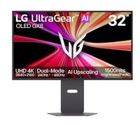 LG Ultragear AI | Display da gaming OLED 32" 4K | Dual Mode 240Hz480Hz | 32GX870B-B | OLED 4° gen 1500cd/m² max DP 2.1 VESA DisplayHDR™ | True Black 500 AMD FreeSync™ Premium Pro | NVIDIA G-Sync™