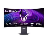 LG UltraGear OLED 45GX950A Monitor Gaming 45" 5K2K (5120x2160), 21:9 Curvo, 165Hz, Dual Mode, 0,03ms (GtG), Speaker Stereo 10W, G-Sync, FreeSync Premium Pro, HDMI 2.1, DisplayPort 2.1, USB-C, Nero