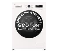LG W4NX1085NWB Lavasciuga 8/5kg Serie X1, Classe A/E, Lavatrice Asciugatrice, 1400 Giri, Wi-Fi, Tecnologia 6 motion Direct Drive, Top rimovibile, Vapore Allergy Care, Libera installazione, Bianca
