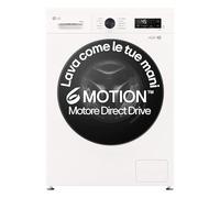 LG W4NX1085NWB Lavasciuga 8/5kg Serie X1, Classe A/E, Lavatrice Asciugatrice, 1400 Giri, Wi-Fi, Tecnologia 6 motion Direct Drive, Top rimovibile, Vapore Allergy Care, Libera installazione, Bianca