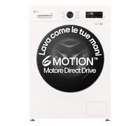 LG Lavasciuga 9/5kg Serie X1 Classe A/E 6 Motion Direct Drive, Wi-Fi, 1400 giri, Lavaggio Allergy Care Bianca - W4NX1095NWB Essence White (Glossy)
