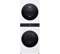 LG WashTower Colonna Bucato 12/10kg AI DD Classe A-10% / A+++ Pannello unificato, TurboWash360, Pompa di calore Bianca - WT1210WWF Bianca