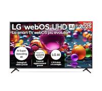LG UHD AI 75UA75006LA TV Serie UA75 75'' 4K, α7 Gen8, HDR10, 20W, 3 HDMI con Game Optimizer, Smart TV WebOS 25
