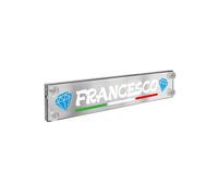 LG99 Laser Mono Flag Tabella Personalizzabile A Led 12/24V - 75X13 5 Cm - 6-8 Ca