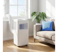 LGBBTI Condizionatore d'Aria Portatile 12000 BTU con Telecomando Timer Oscillazione raffredda stanze Fino a 30 mq Kit Finestra Completo, Spina UK a 3 Pin (BS 1363) per, 14000 Btu, 14000 BTU