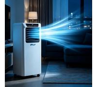 LGBBTI Condizionatore Portatile 7000/9000 BTU Raffreddatore Senza unità Esterna con Ventola Silenziosa, Ruote e Telecomando per Camere Ufficio e, 9000btu