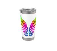 LGBT arcobaleno ali d'angelo lesbiche e gay pride LGBTQ Bicchiere termico in acciaio inox doppia parete